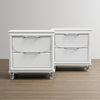 Glosan Modern Pearl White Kids Nightstand (Set of 2)