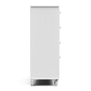 Glosan Modern Pearl White Wood 4-Drawer Kids Chest