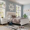 Glosan Modern 3-Piece Pearl White Kids Platform Bedroom Set