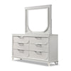 Glosan Modern 6-Piece Pearl White Kids Platform Bedroom Set