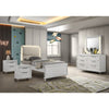 Glosan Modern 5-Piece Pearl White Kids Platform Bedroom Set