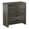 Jaq Cottage Wood 4-Drawer Chest, Grey