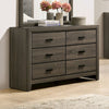 Jaq Cottage Wood 6-Drawer Dresser, Grey