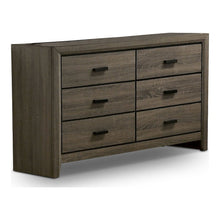 Jaq 2-Piece Cottage 6-Drawer Dresser and Mirror Set, Grey