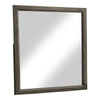 Jaq 2-Piece Cottage 6-Drawer Dresser and Mirror Set, Grey