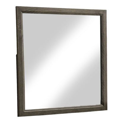 Jaq 2-Piece Cottage 6-Drawer Dresser and Mirror Set, Grey