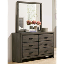 Jaq 2-Piece Cottage 6-Drawer Dresser and Mirror Set, Grey