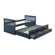 Aurelia Wood Twin Captain Bed with Trundle