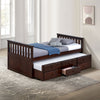 Aurelia Wood Twin Captain Bed with Trundle