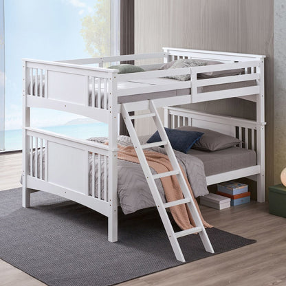 Brandster Solid Wood Full Over Full Bunk Bed