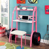 Ramirez Traditional Metal Kids Desk with Stool