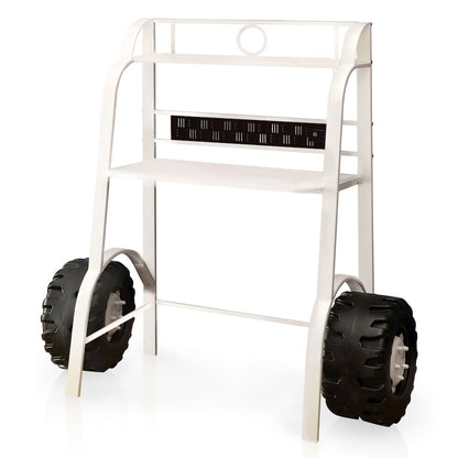 Ramirez Traditional Metal Kids Desk with Stool
