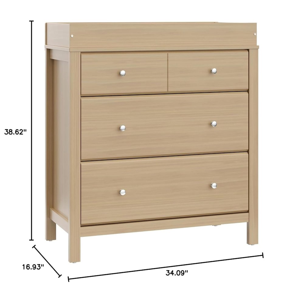Storkcraft Carmel 3 Drawer Chest with Changing Topper (Driftwood)