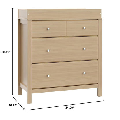 Storkcraft Carmel 3 Drawer Chest with Changing Topper (Driftwood)