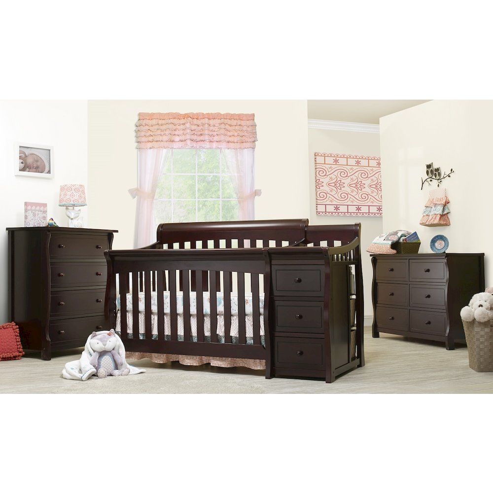 Sorelle Princeton Elite Crib & Changer,Espresso Color