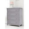 Sorelle Princeton Elite 4 Drawer Dresser,Weathered Gray Color
