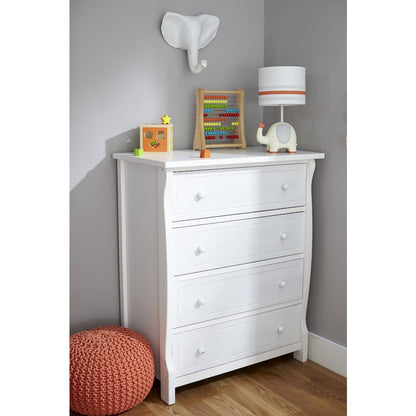 Sorelle Princeton Elite 4 Drawer Dresser,White Color