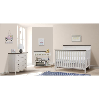 Sorelle Farmhouse Room in a Box,Chocolate and White Color