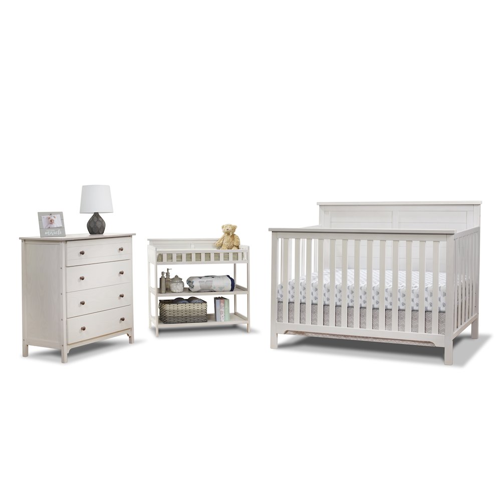Sorelle Farmhouse Room in a Box,Weathered White Color