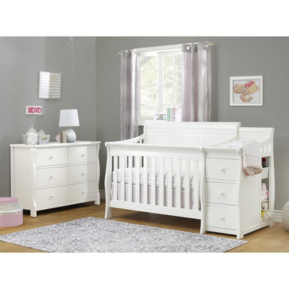 Sorelle Princeton Elite Panel Crib & Changer,White Color