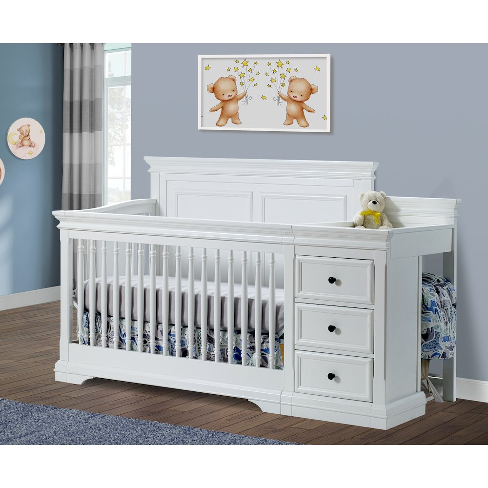 Sorelle Portofino Crib & Changer,White Color