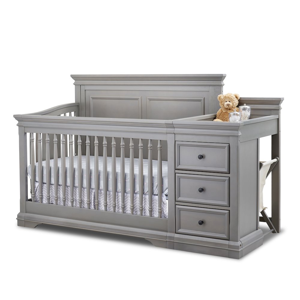 Sorelle Portofino Crib & Changer,Weathered Gray Color