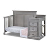 Sorelle Portofino Crib & Changer,Weathered Gray Color