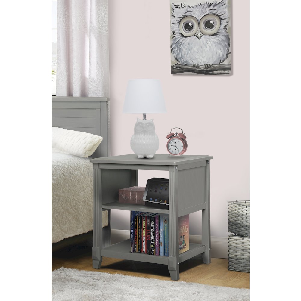 Sorelle Berkley Nightstand,Weathered Gray Color