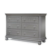 Sorelle Finley RTA 6 Drawer Double Dresser,Weathered Gray Color