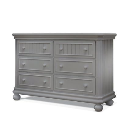 Sorelle Finley RTA 6 Drawer Double Dresser,Weathered Gray Color