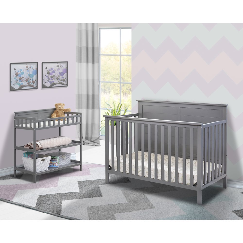 Sorelle Ashley Crib,Gray Color