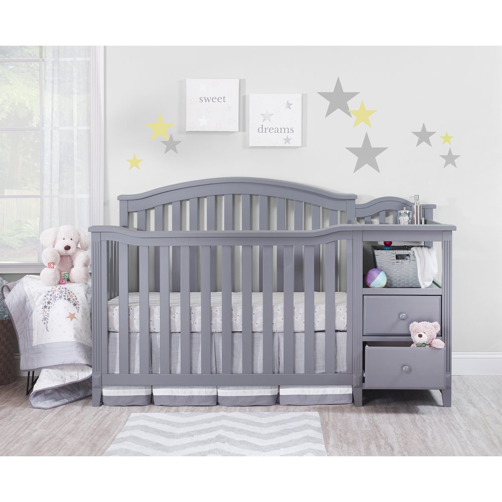 Sorelle Berkley Crib & Changer,Gray Color