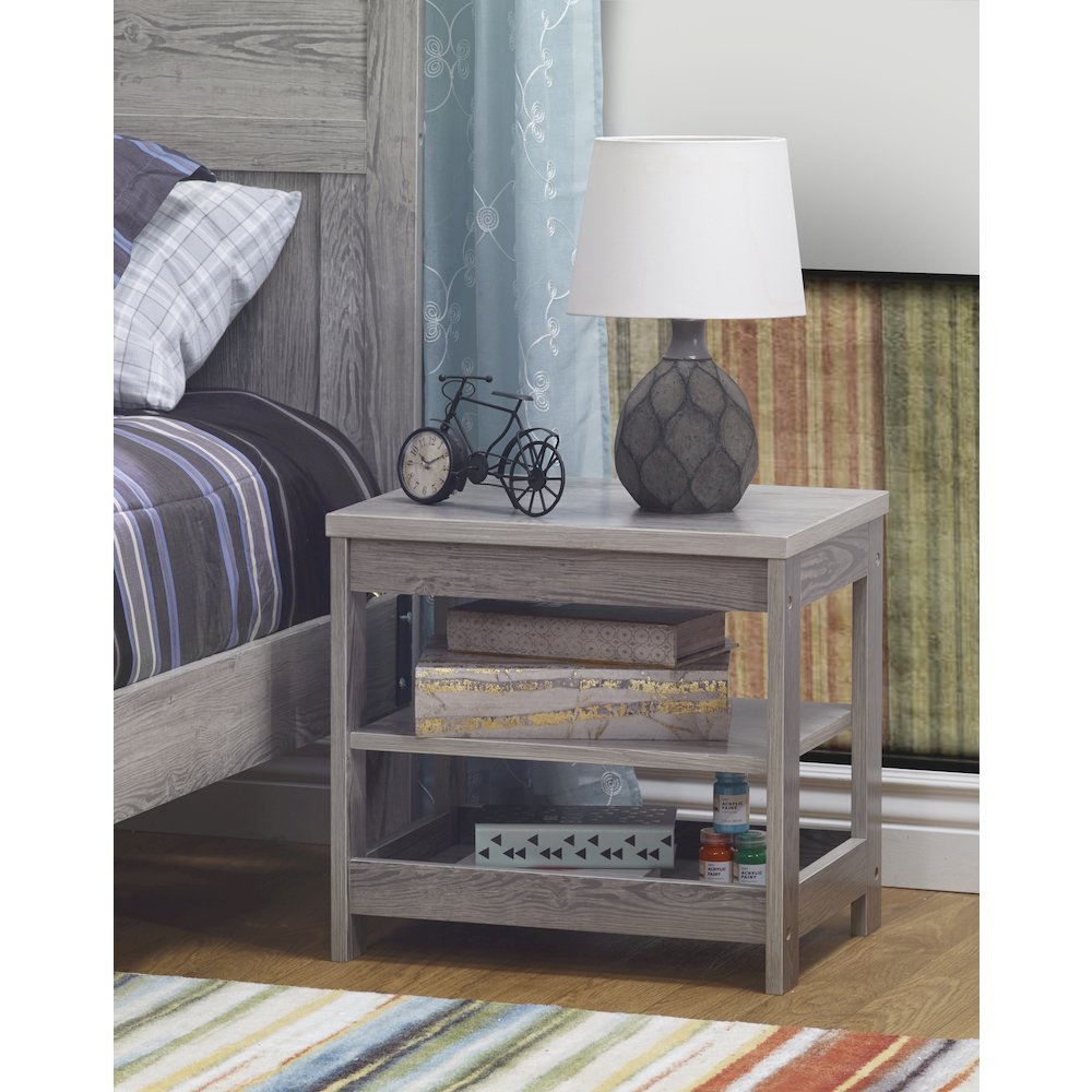 Sorelle Sierra Nightstand ,Panel Gray Color
