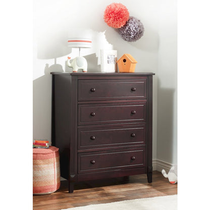 Sorelle Berkley 4 Drawer Chest,Espresso Color