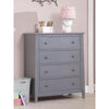 Sorelle Berkley 4 Drawer Chest,Gray Color