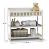 Sorelle Farmhouse Dressing Table,Weathered White Color