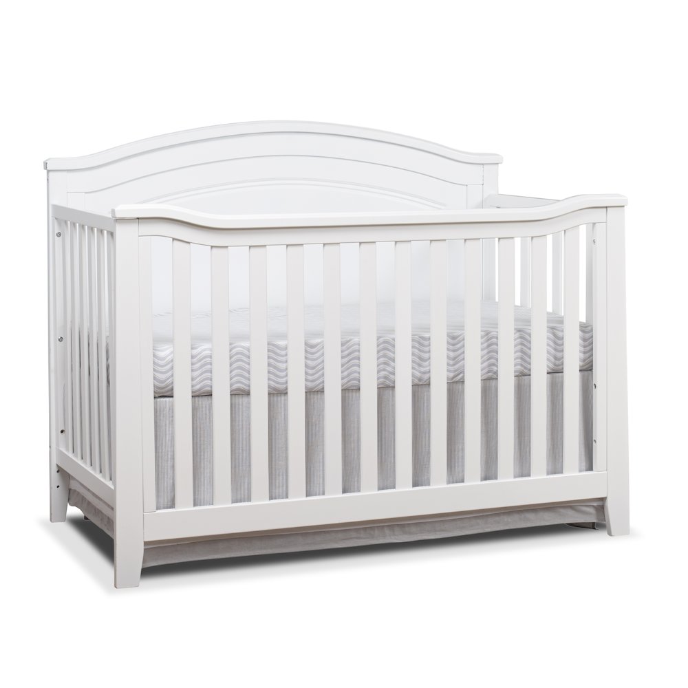 Sorelle Berkley Round Top Panel Crib,White Color