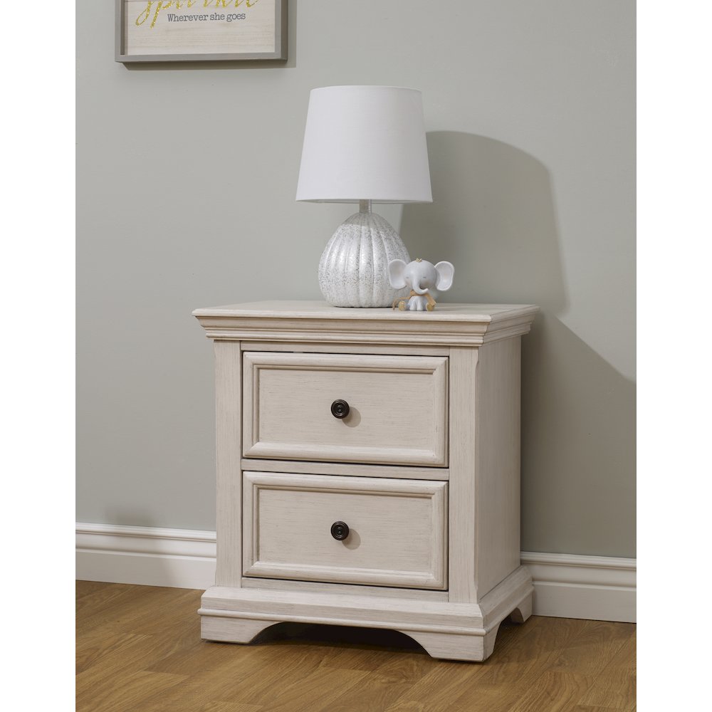 Sorelle Portofino Nightstand,Brushed Ivory Color