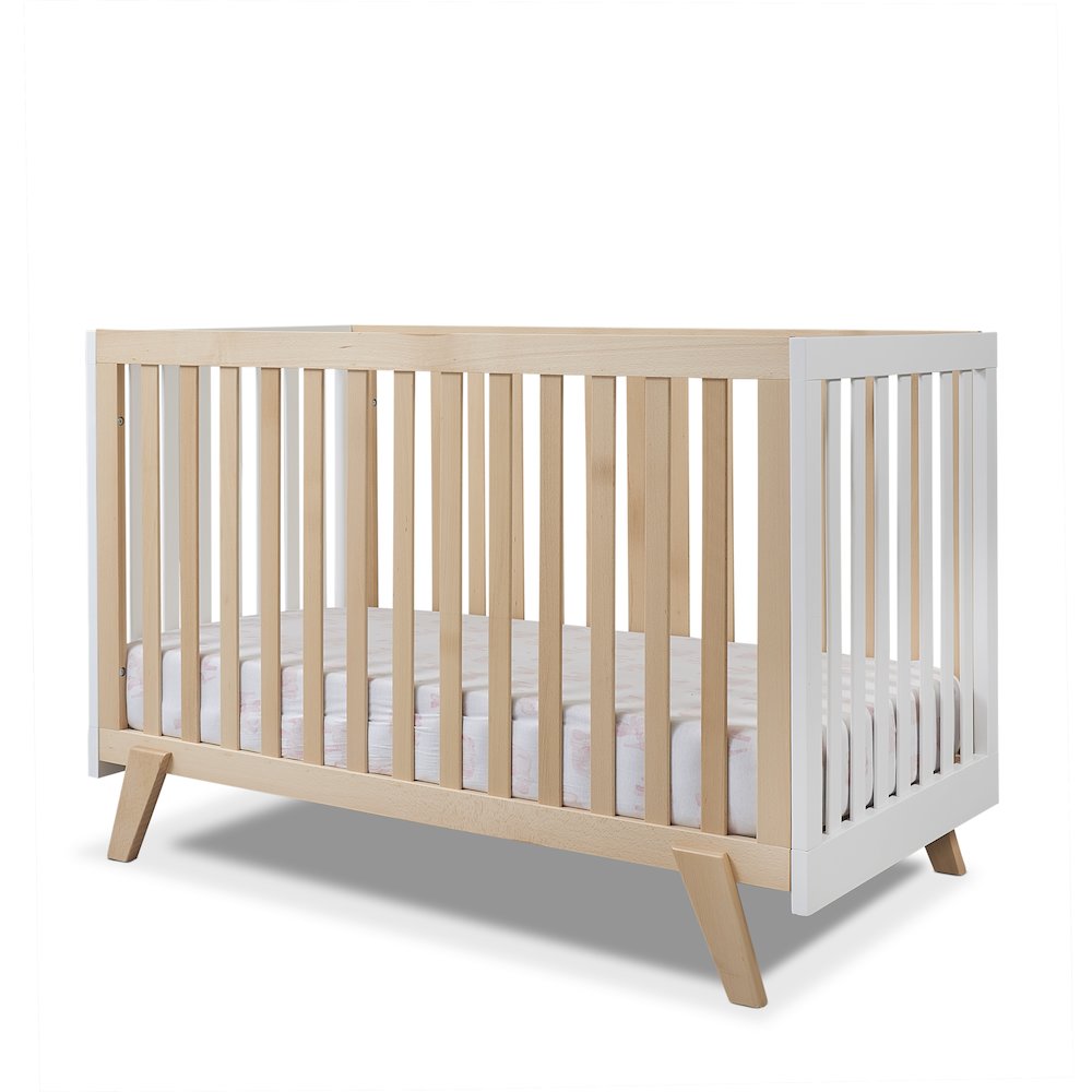 Sorelle Luce Crib,Natural wood and White Color