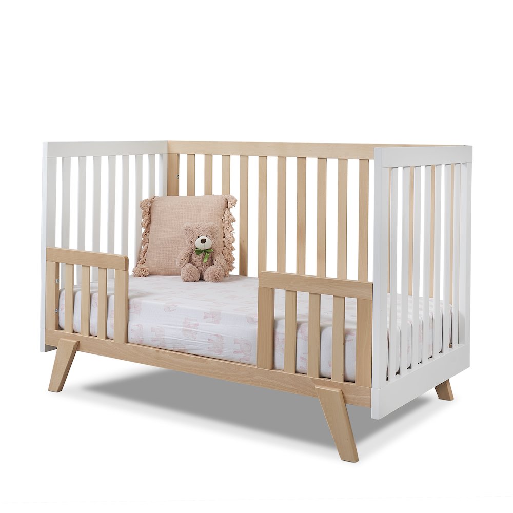 Sorelle Luce Crib,Natural wood and White Color