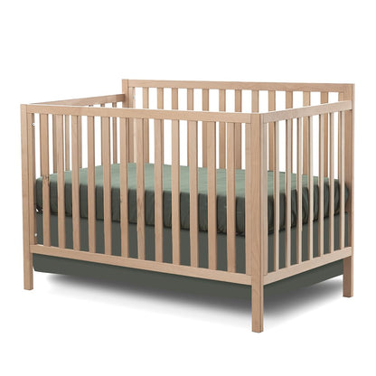 Sorelle Essex Euro 4-in-1 Convertible Crib,Natural Wood Color