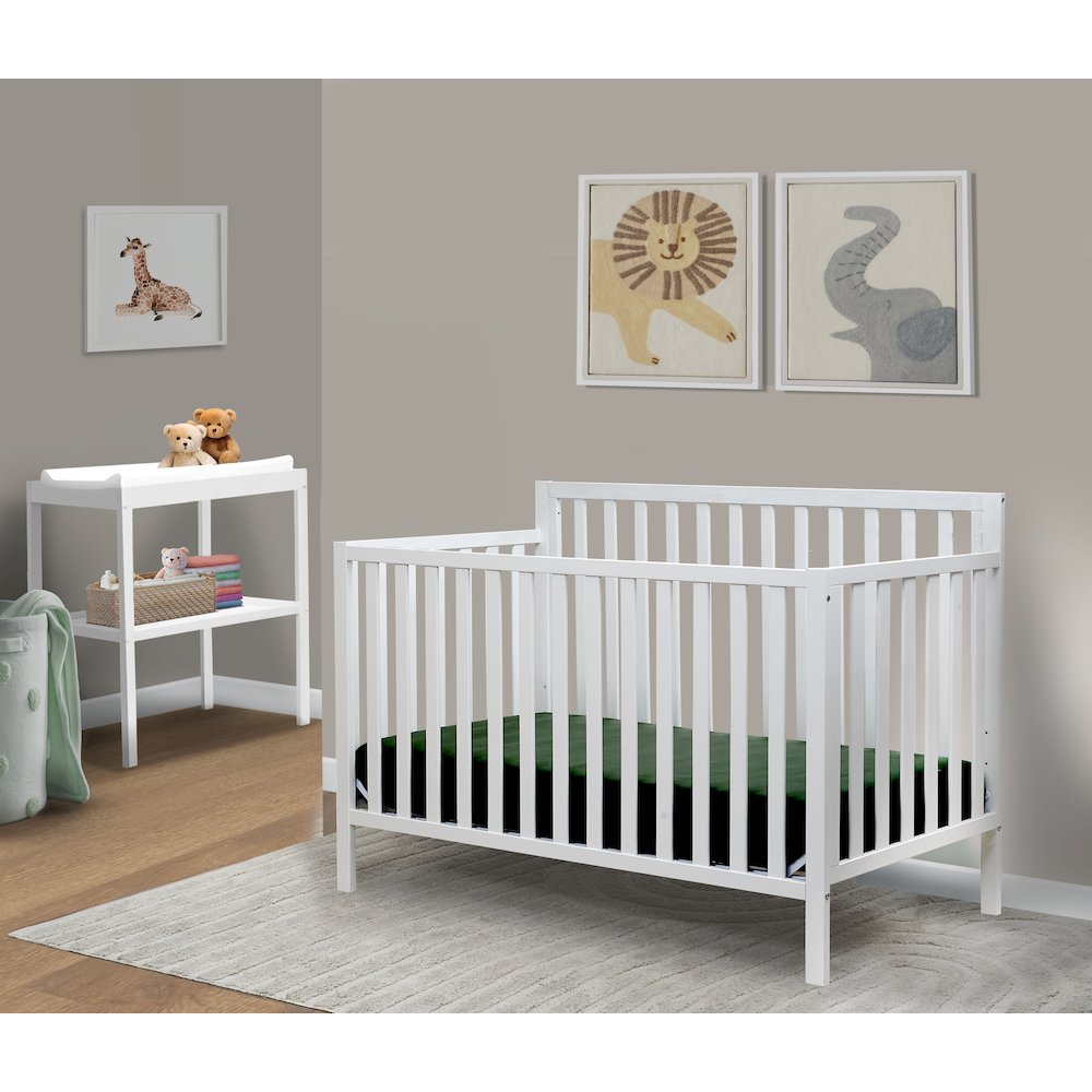 Sorelle Essex Euro 4-in-1 Convertible Crib,Natural Wood Color