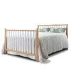 Sorelle Essex Euro 4-in-1 Convertible Crib,White and Natural wood Color