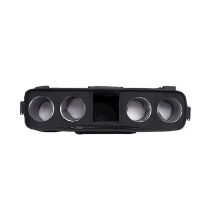 Parent Console with 4 Cupholders - Jet Black