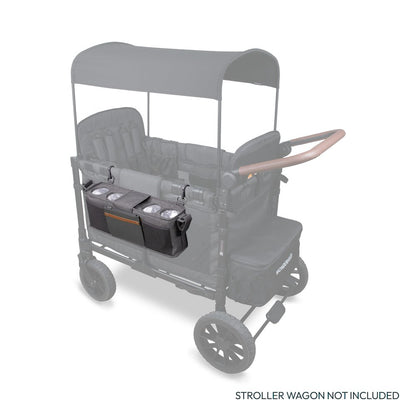 Parent Console with 2 Insulated Cup Holders-Gray