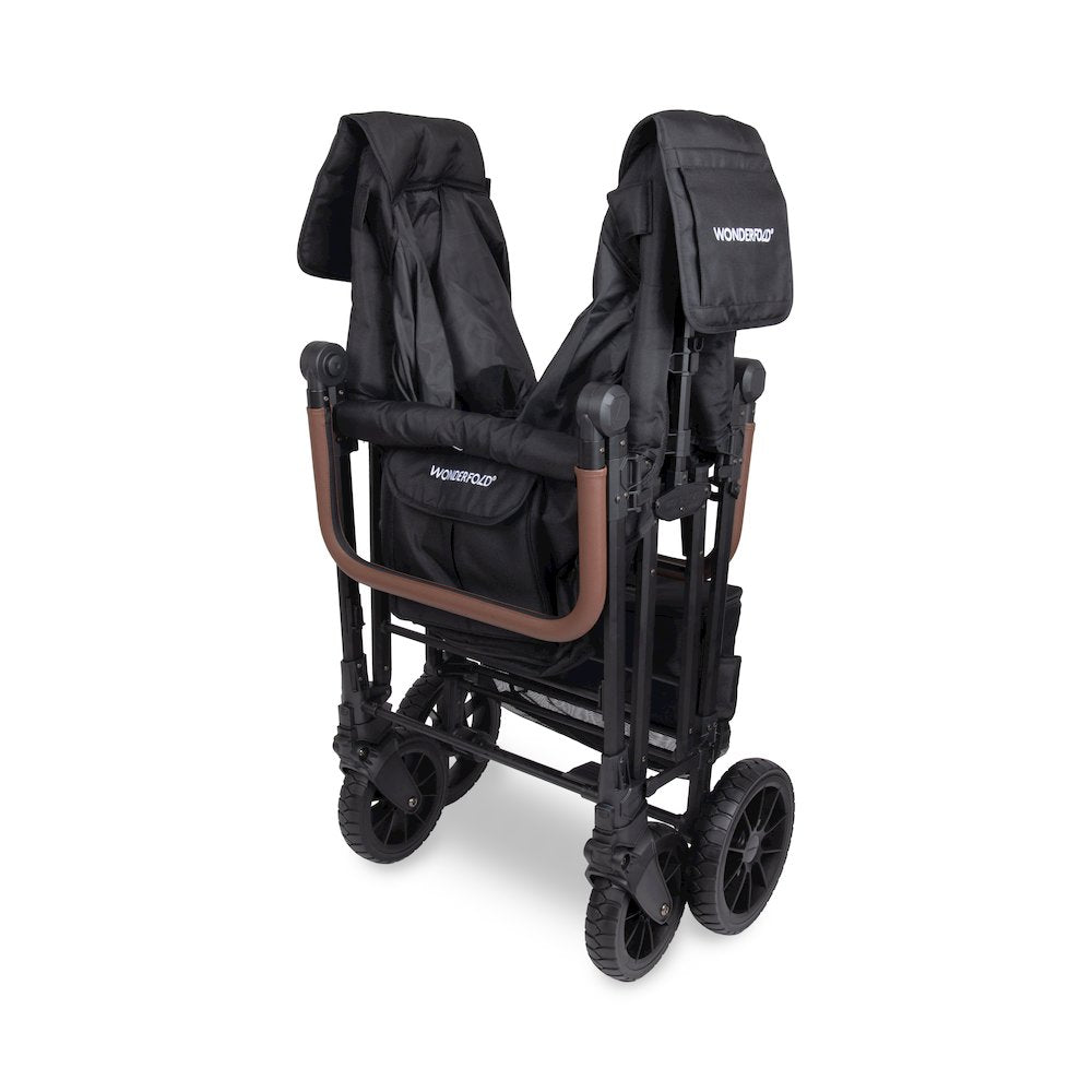 W6 Luxe Pro 6 Seater Stroller Wagon - Jet Black