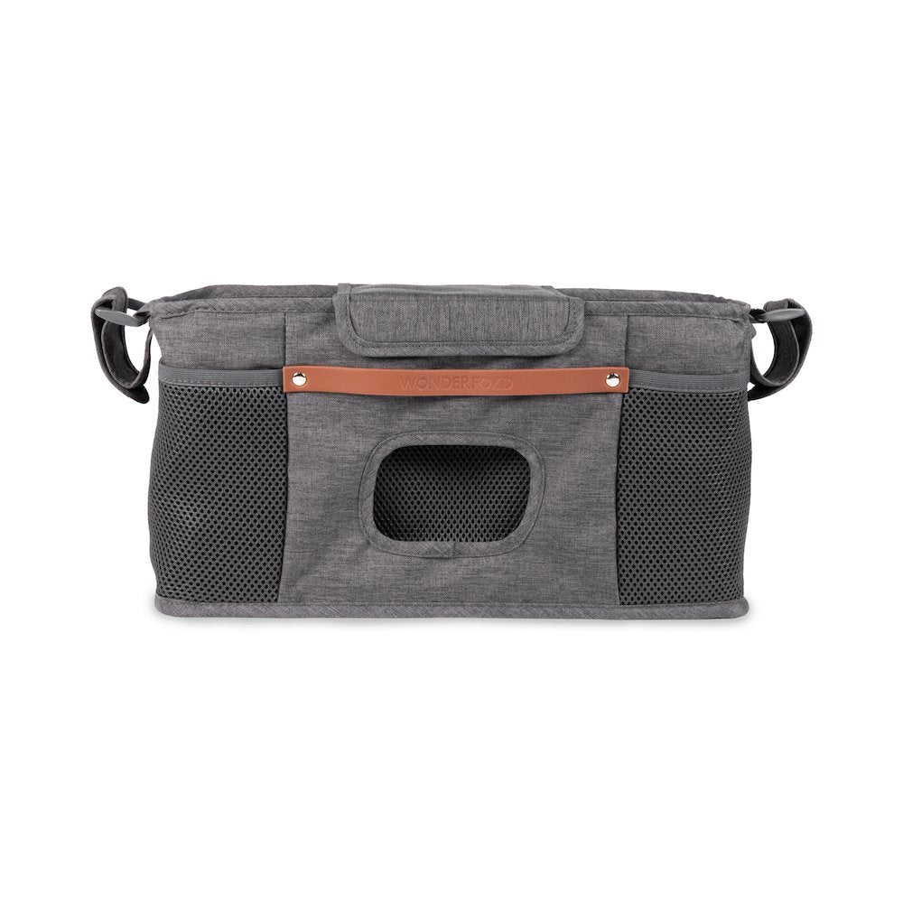 Parent Console with 2 Insulated Cup Holders-Gray