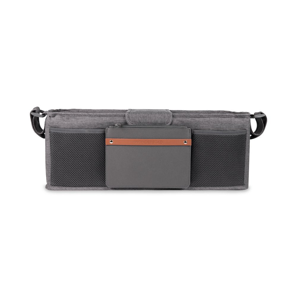 Parent Console with 4 Insulated Cup Holders-Gray