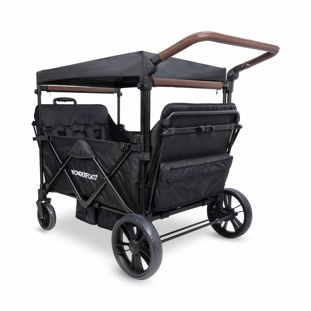 X4 Rev Recline Quad Stroller Wagon - Black