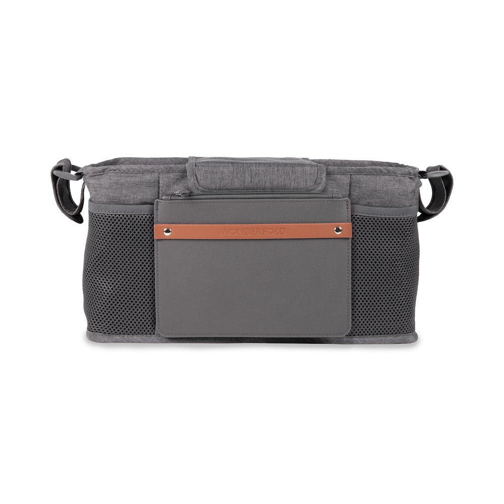 Parent Console with 2 Insulated Cup Holders-Gray